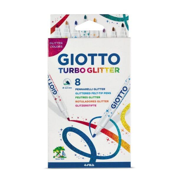 Marcador Giotto Glitter x8