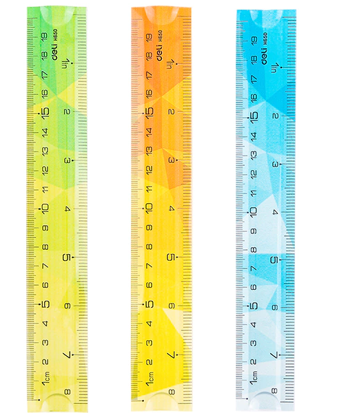 Regla Deli Flexible 20cm