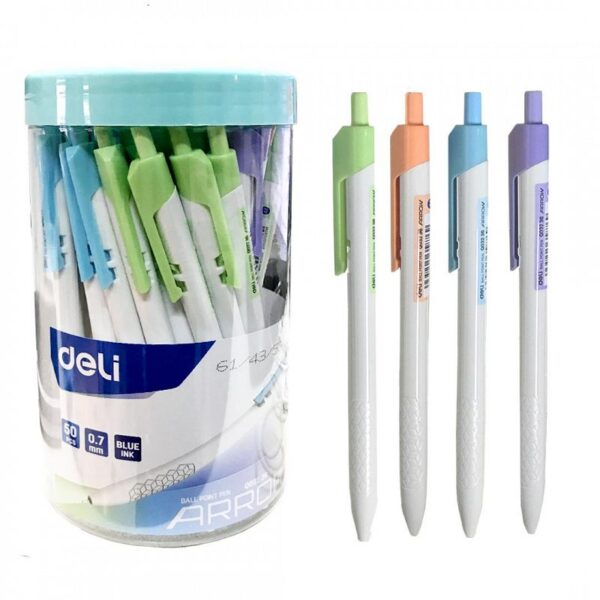 Bolígrafo Deli Pastel Retractil 07