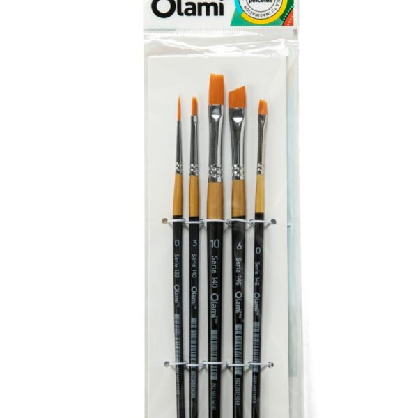 Pincel Artístico x5 Cod910 Olami
