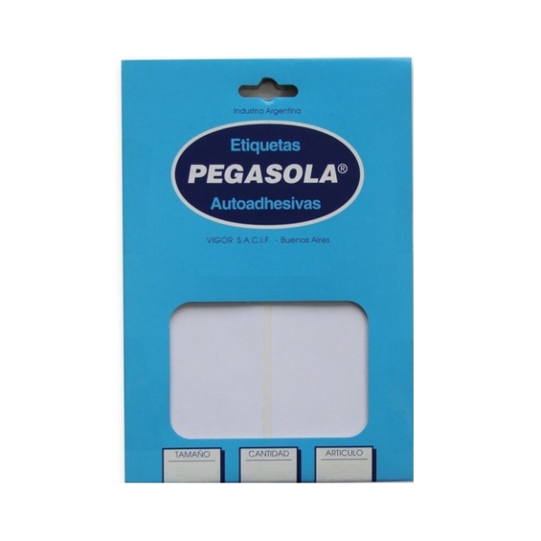 Etiqueta Pegasola A6
