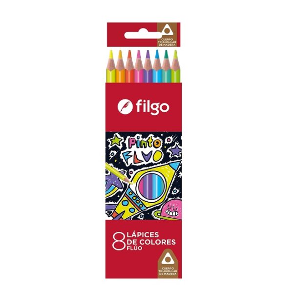 Lápiz Filgo Fluor x8