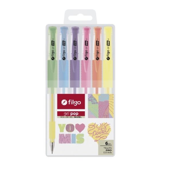 Bolígrafo Filgo Pastel x6