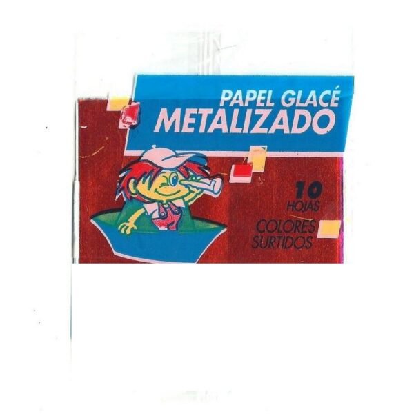 Papel Glase Metalizado x10