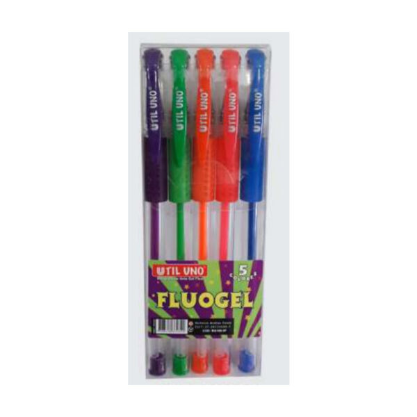 Boligrafo Util Uno fluor x5