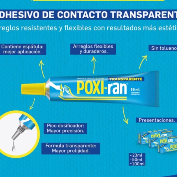 Adhesivo Poxirran Transparente 25ml