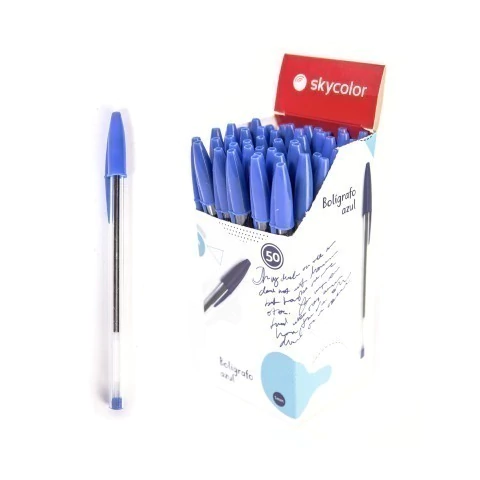 Boligrafo Skycolor 1mm clasico Negro