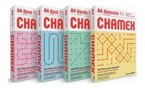 Resma Color 500hjs Chamex azul