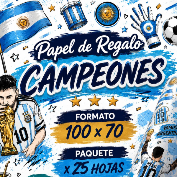 Papel Regalo 80 Seleccion Argentina