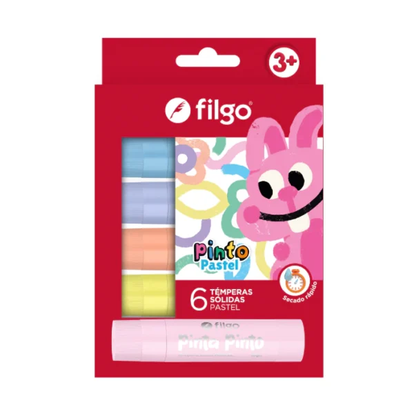 Tempera Solida Filgo x6 Pastel