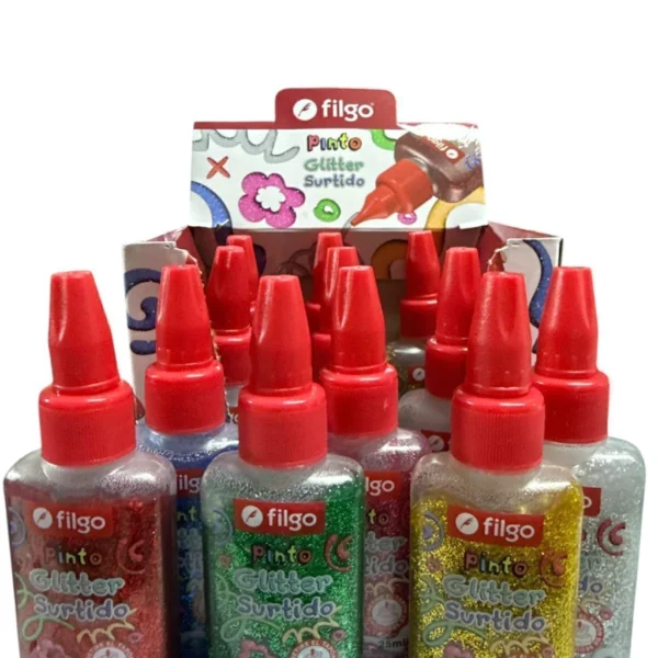 Adhesivo Filgo Glitter Pack x12 surtidos